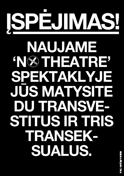 Naujame teatro judėjimo “No theatre” sezone – pasaulinė “Nematomų monstrų” premjera!